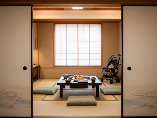 子ども連れの家族が利用しやすい和食店の個室と落ち着いた畳の席